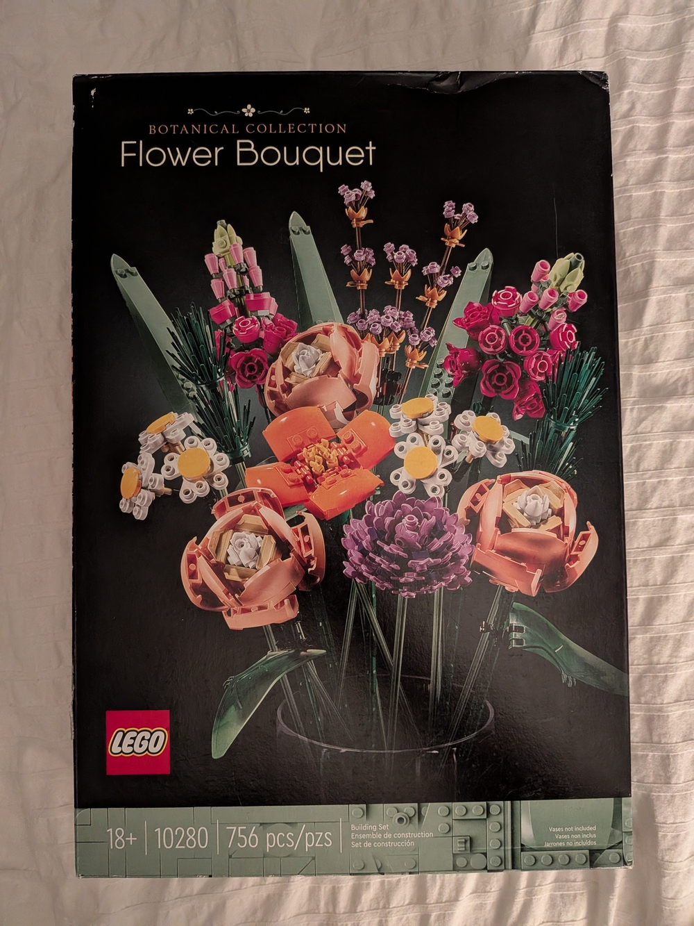 Lego Flower Bouquet Decorative Set in Pink, Purple, Orange, Yellow, White, Green